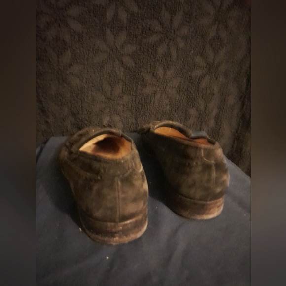 Bruno Magli suede slip-on loafers, men's size 9, fair condition - Picture 4 of 7